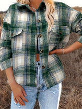 Women's Casual Plaid Long Sleeve Blouse, Spring/Autumn